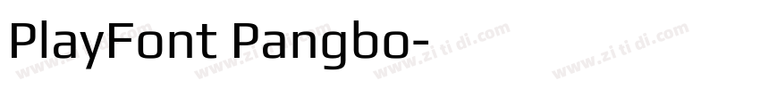 PlayFont Pangbo字体转换